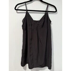 Cynthia Vincent Tank Top Camisole Womens XS Black Y2K Going Out Whimsigoth Base